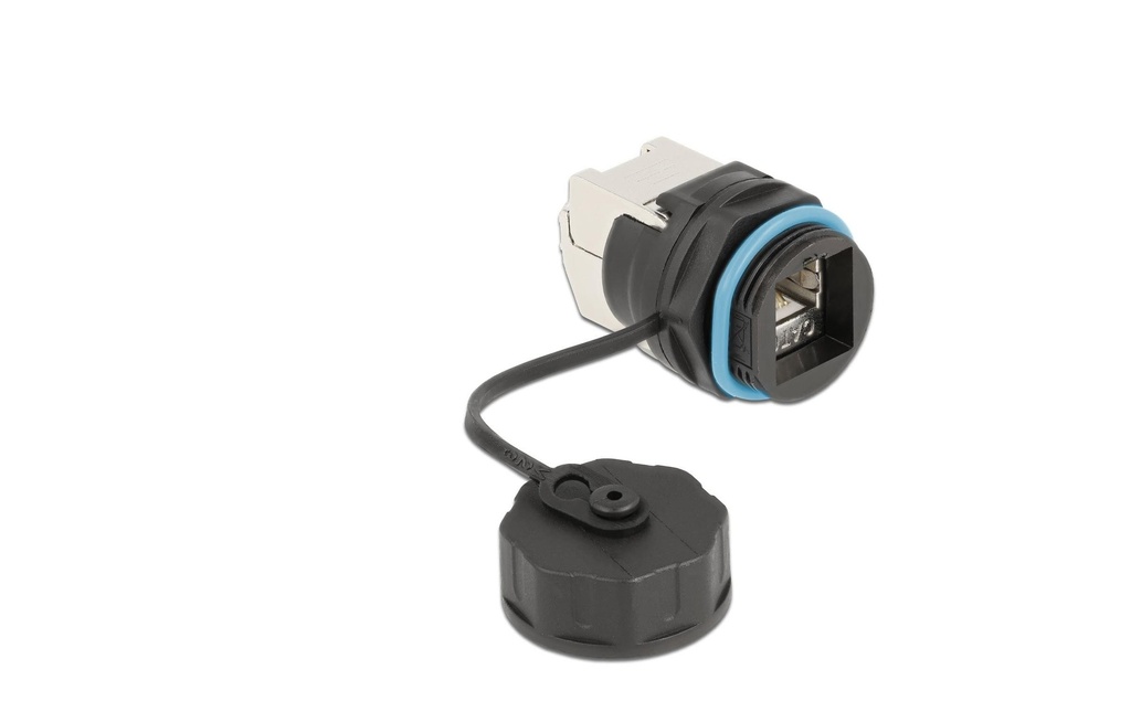 Delock Connecteur de câble RJ45 femelle à Cat.6A LSA 1 Pièce/s, Bleu
