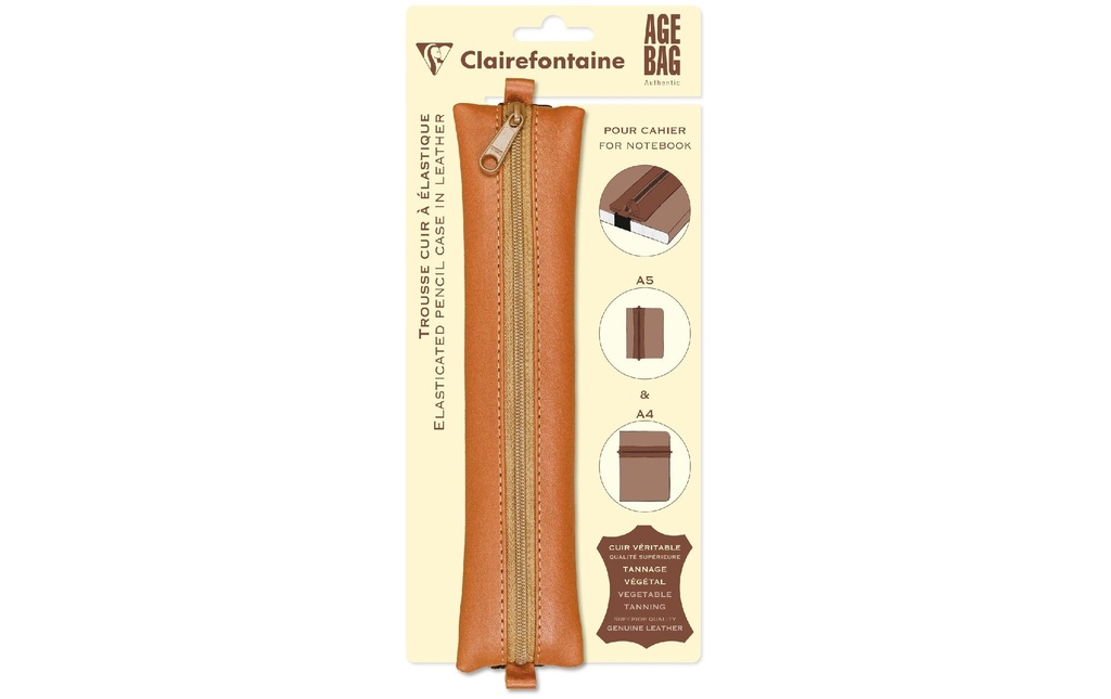 Clairefontaine Étui AgeBag Cuir beige