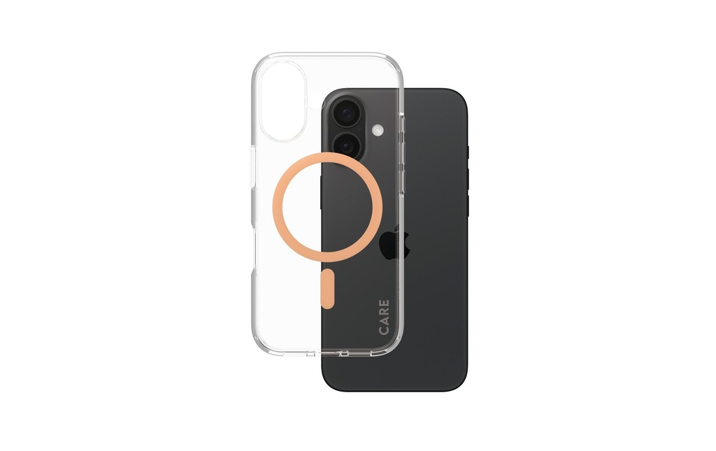 CARE Coque arrière Flagship iPhone 16 Peachy