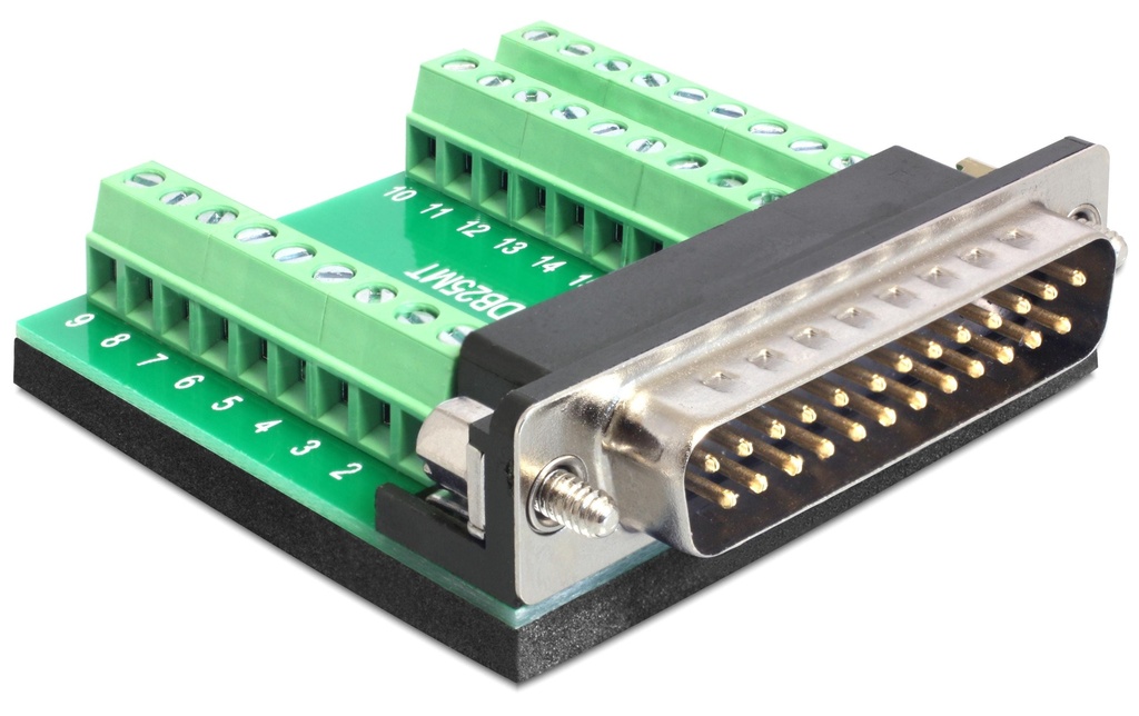 Delock Adaptateur DB25 - Bloc de terminaux 0 m