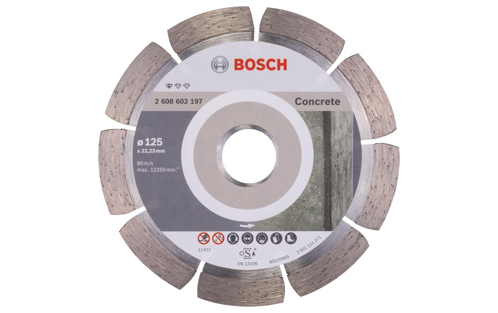Bosch Professional Disque à tronçonner diamanté Standard for Concrete, 125 x 1.6 x 10 mm