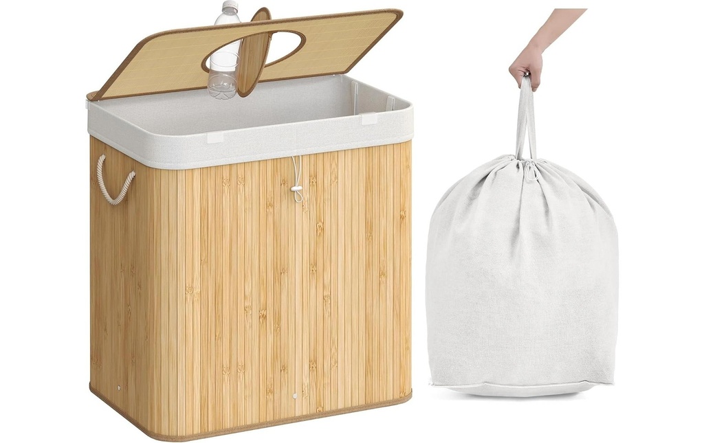 Songmics Récipient de collecte des bouteilles consignées 120, Nature