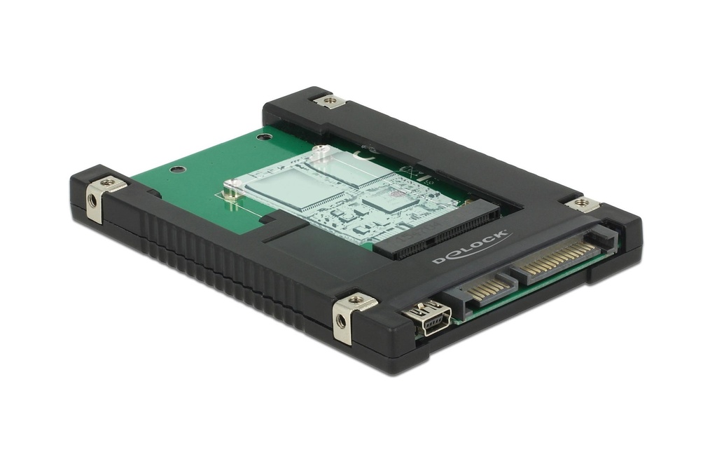 Delock Platine adaptatrice 2,5” mSATA/Mini-PCI-Express – SATA/USB