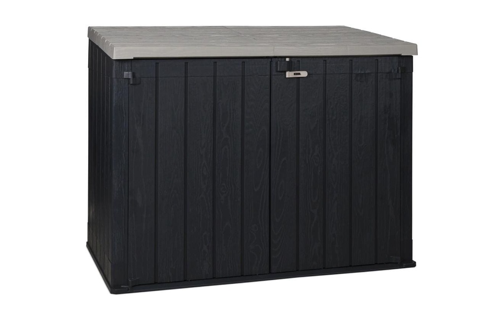 Toomax Coffre de jardin Stora way plus 2xl 2270 l anthracite foncé/gris chaud