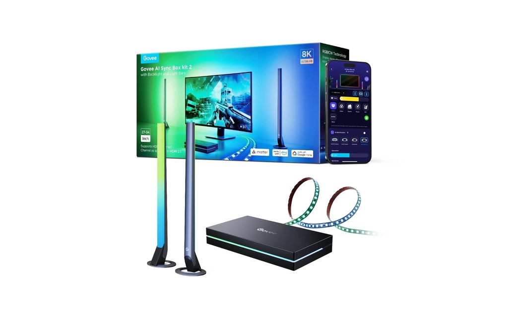 Govee Boîtier de synchronisation HDMI AI Kit 27-34