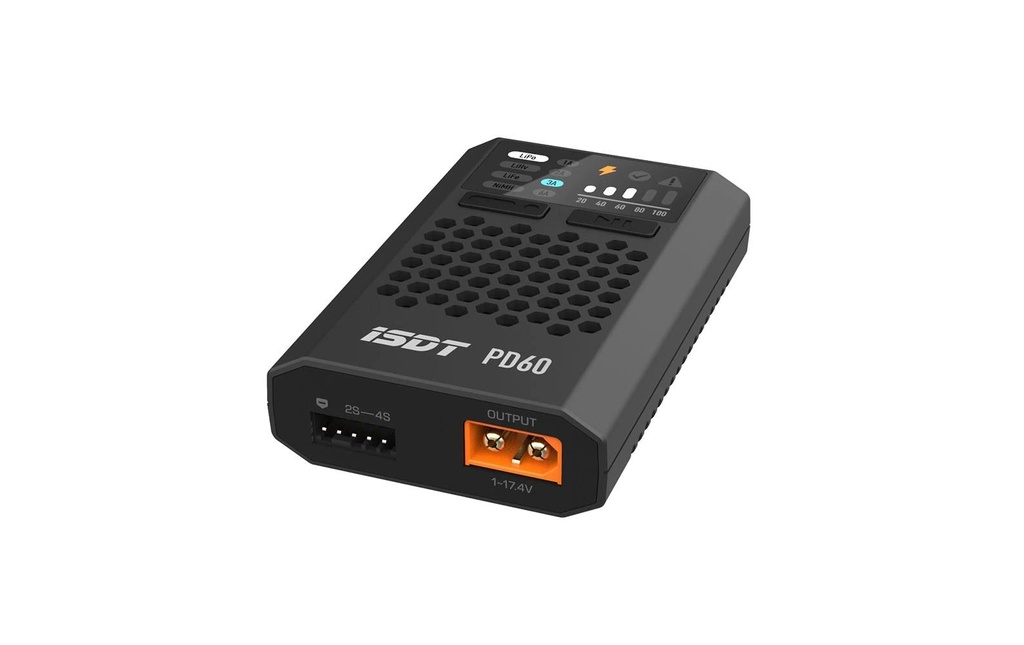 ISDT Chargeur USB PD60 60W 1-4S, XT60