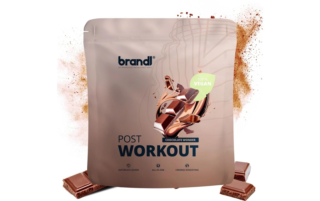 Brandl-Nutrition Poudre Post Workout 2.0 Vegan Chocolat 1000 g