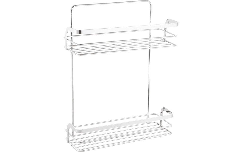 spirella Étagère de douche Riley 2 étages Aluminium Argenté Chrome