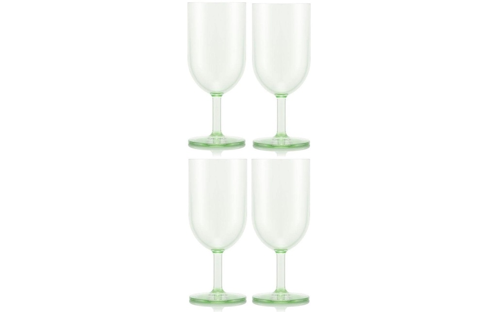Bodum Verre à vin de plein air Oktett 230 ml, vert, 4 pièces
