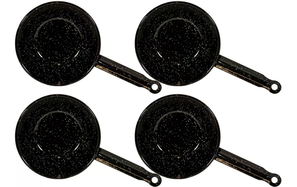 Garcima Poêle pour barbecue avec manche, set de 4, Ø 14 cm