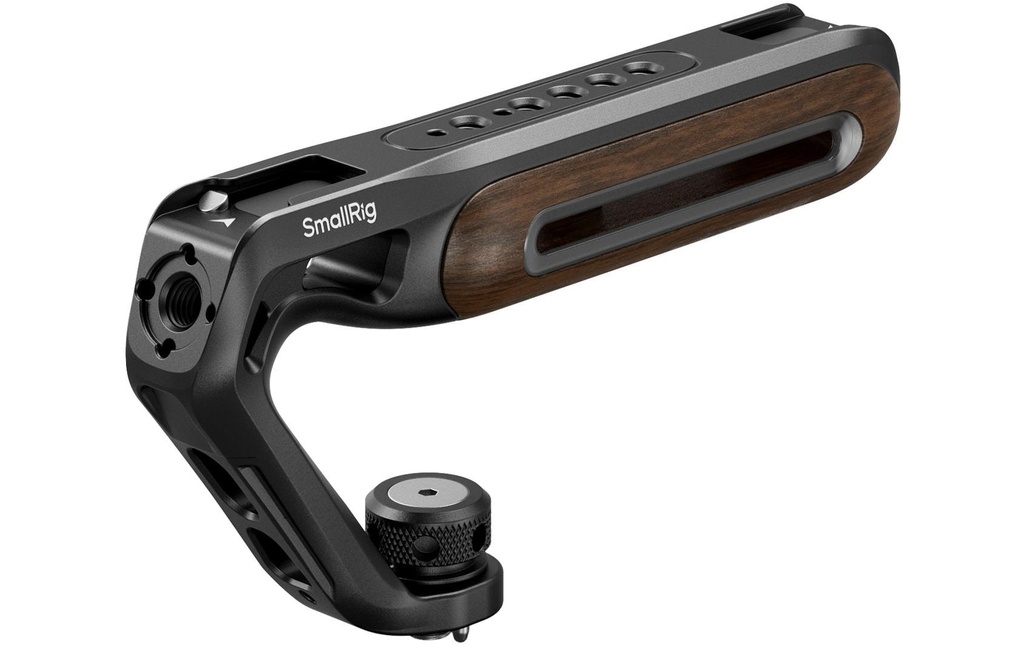 Smallrig Wooden Top Handle avec vis 1/4-20 et ARRI 3/8-16