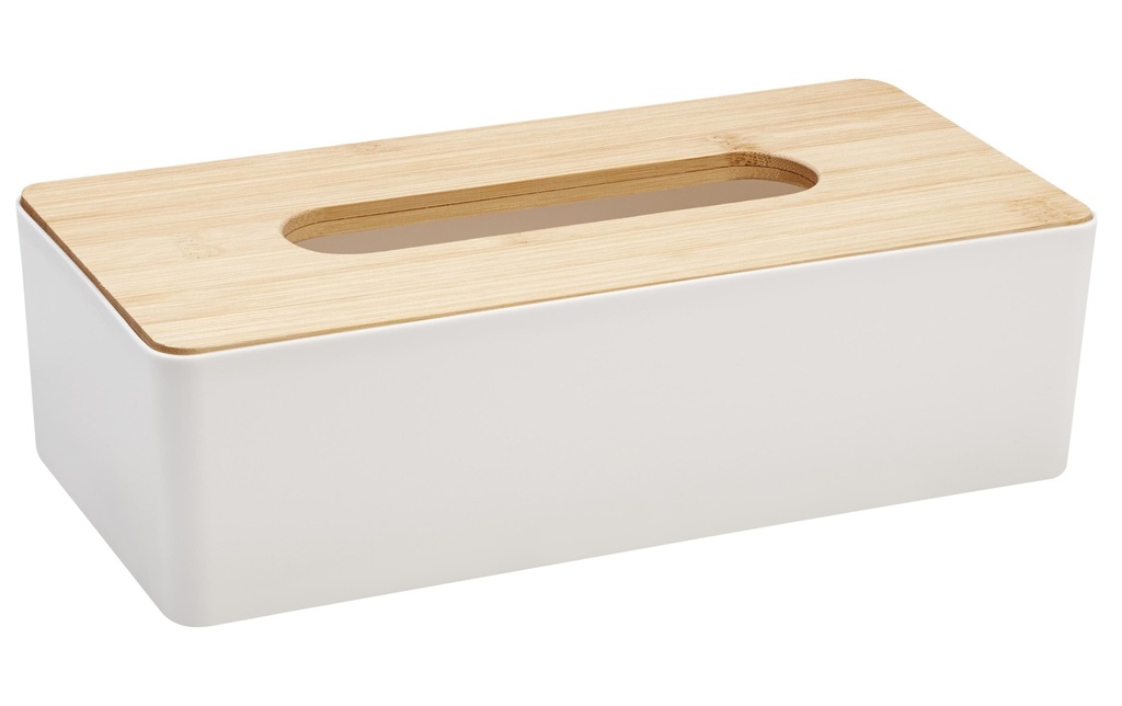 diaqua® Boîte à mouchoirs Bambou Blanc