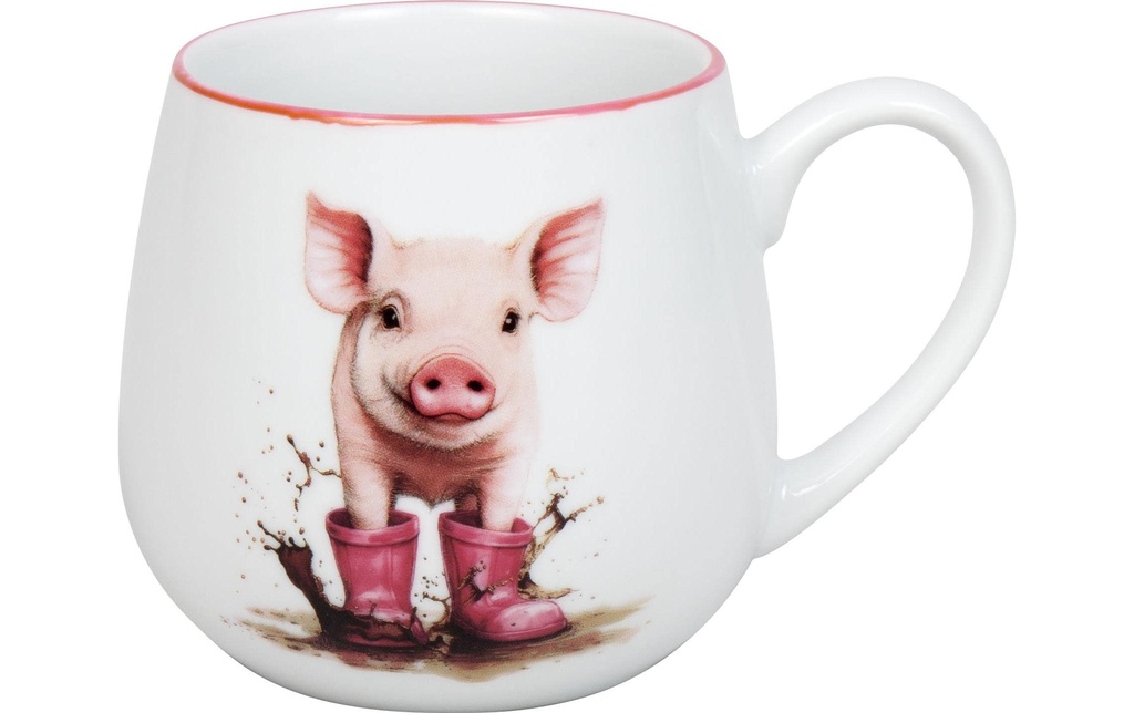 Könitz Tasse universelle Petit cochon maladroit 400 ml, Blanc
