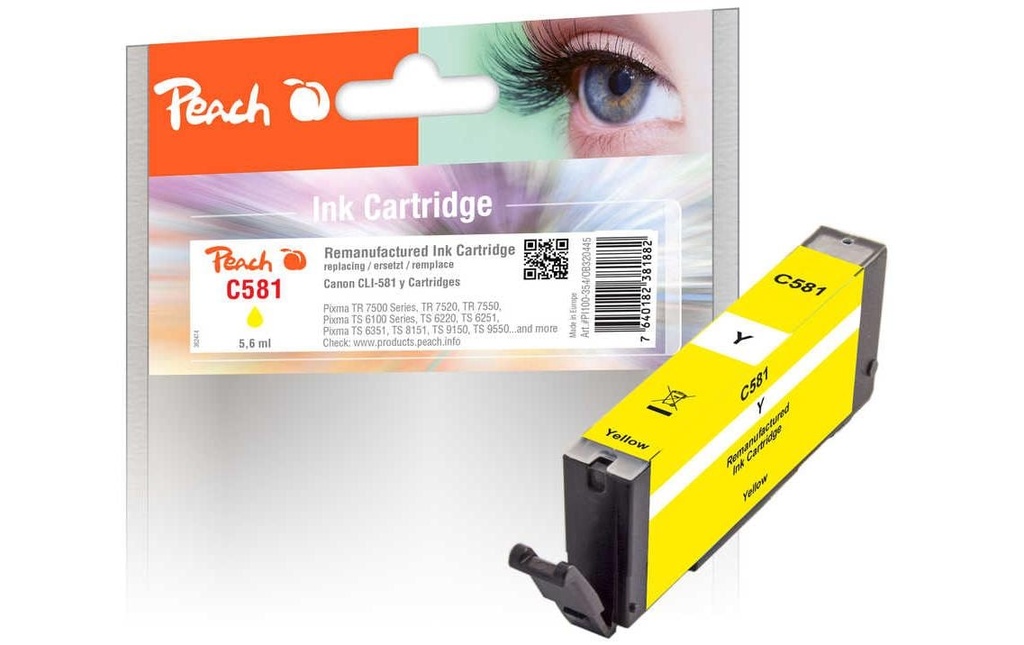 Peach Encre Canon CLI-581 Yellow
