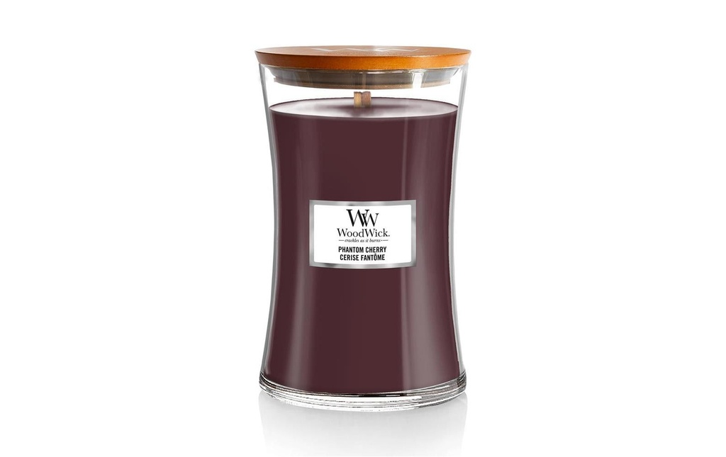 Woodwick Bougie parfumée Phantom Cherry Grand pot