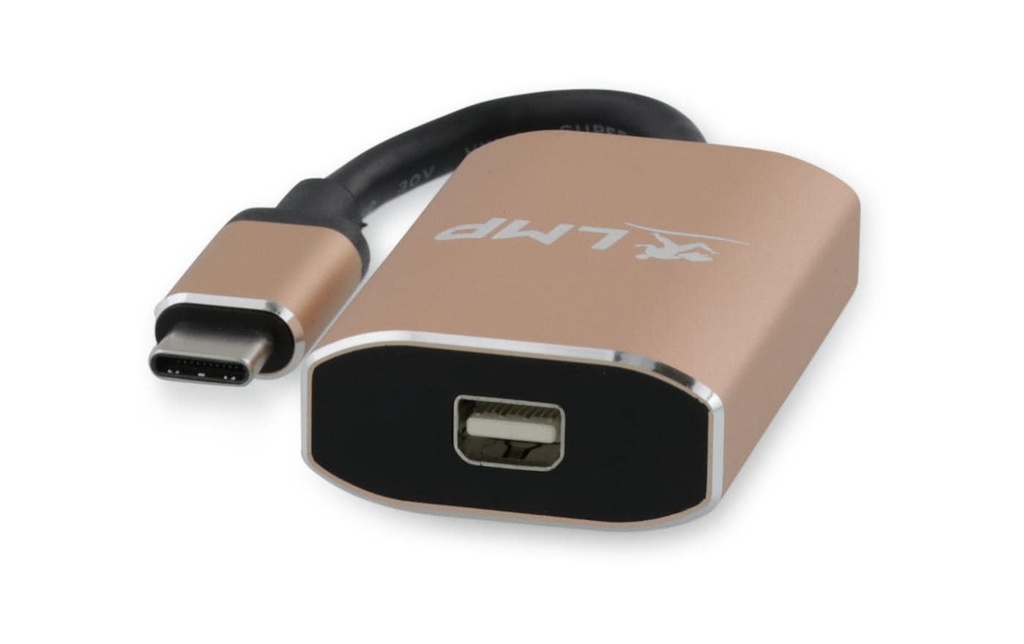 LMP Adaptateur USB type C - Mini DisplayPort, Or