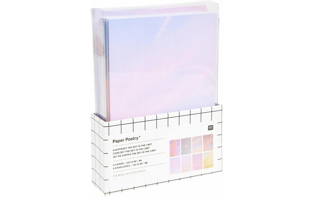 Rico Design Jeu de cartes, The Sky is the Limit 8 pièces