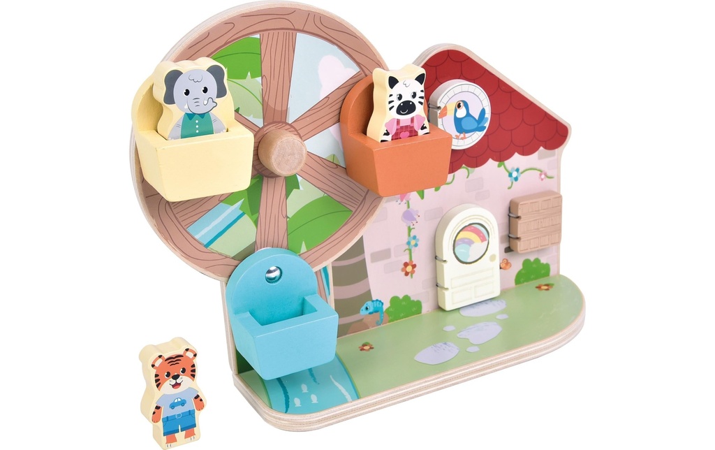 small foot Jouet de motricité Grande roue Jungle Friends