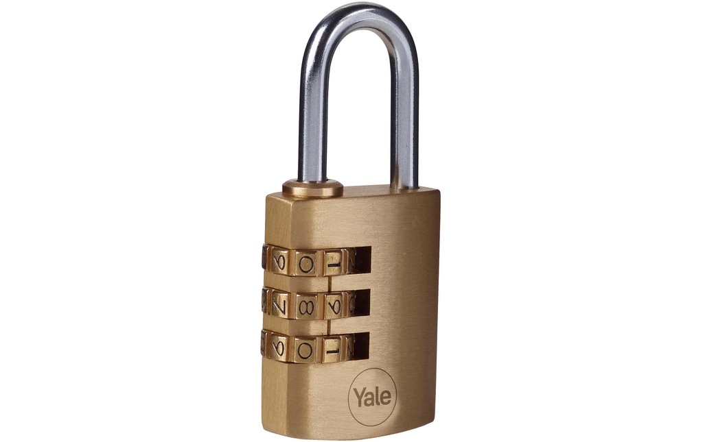 Yale Serrure à combinaison Y150B 30/25 Laiton/Acier