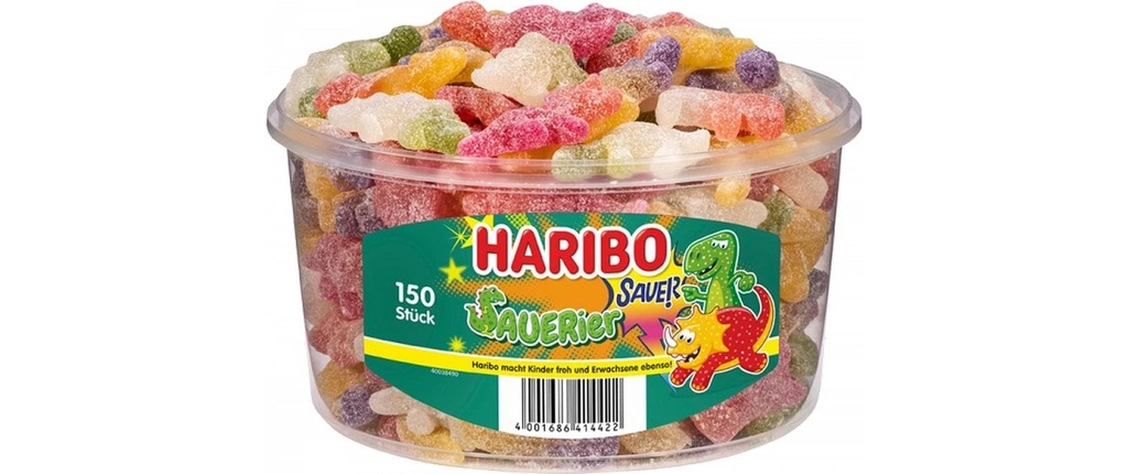 Haribo Int. Bonbons gommeux Boîte de SAUERier 1350 g