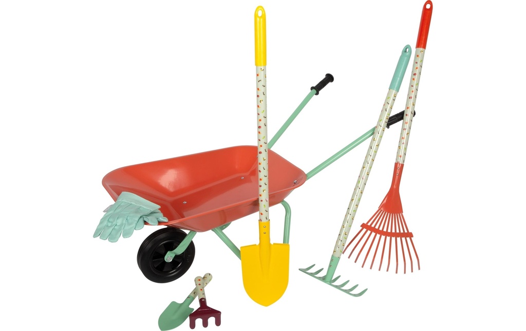small foot Grand set de jardin avec brouette Tiny Garden