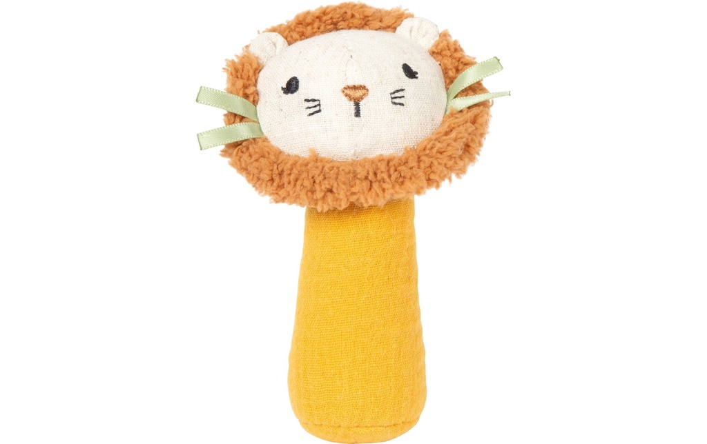 small foot Jouet bébé petit hochet et préhenseur en tissu Little Lion
