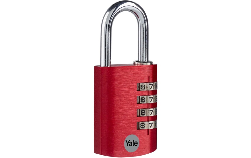 Yale Serrure à combinaison YE3CB 38/31 Rouge Aluminium/Acier