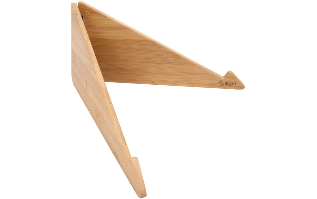 Sigel Supports d’ordinateur portable Eyestyle, Bambou, 600 x 145 x 8 mm