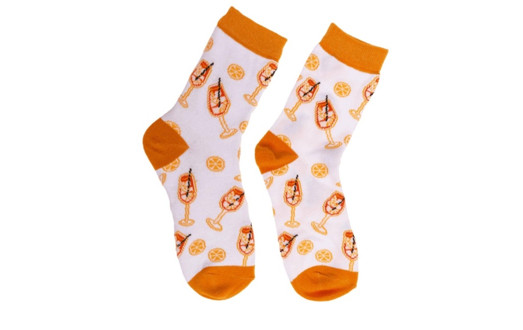 Trendcompany Chaussettes Cocktail Aperol Taille 36-42