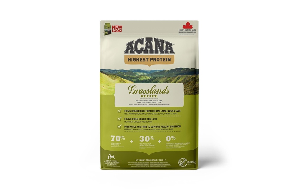 Acana Alimentation sèche Recette régionale des prairies, 6 kg