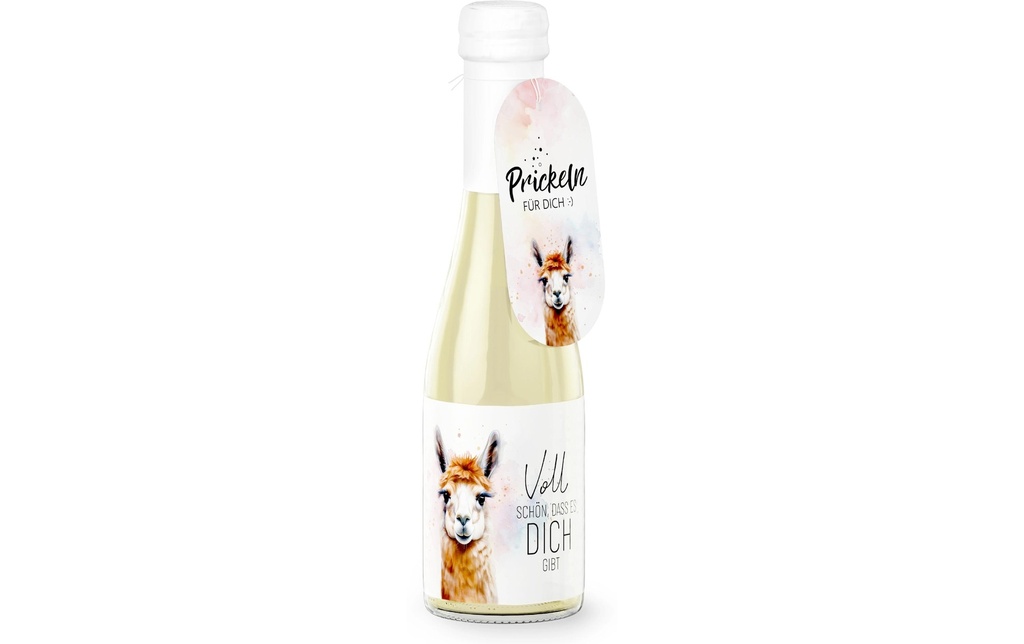 Trendcompany Idea regalo Vin mousseux Schön Lama 0.2 L