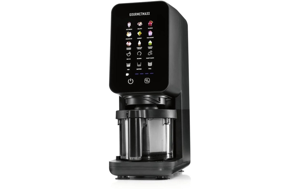 GOURMETmaxx Machine à glace 0.86 l, Noir