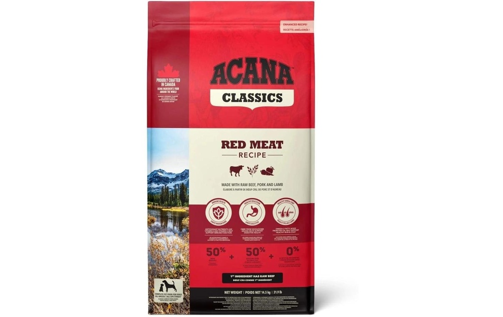 Acana Alimentation sèche Classics Red Meat 14.5 kg