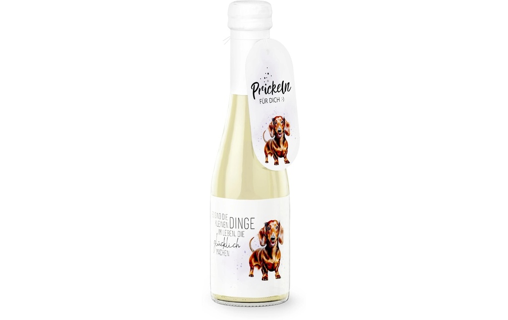 Trendcompany Idea regalo Vin mousseux Chien heureux 0.2 l