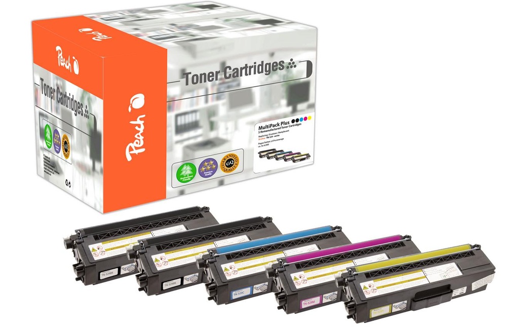 Peach Toner Brother TN-326 2x Black, 1x Cyan, Magenta, Yellow