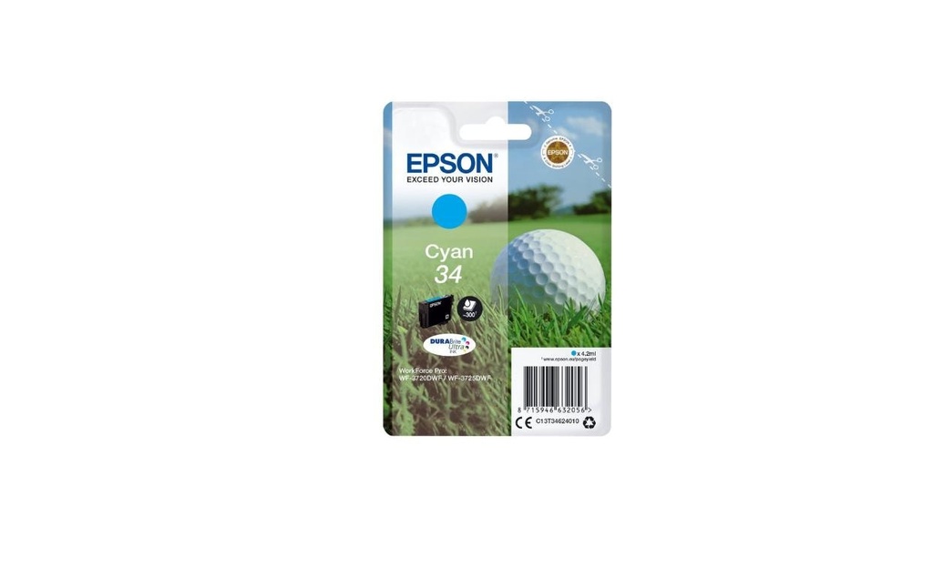 EPSON Epson cart.d'encre 34 cyan