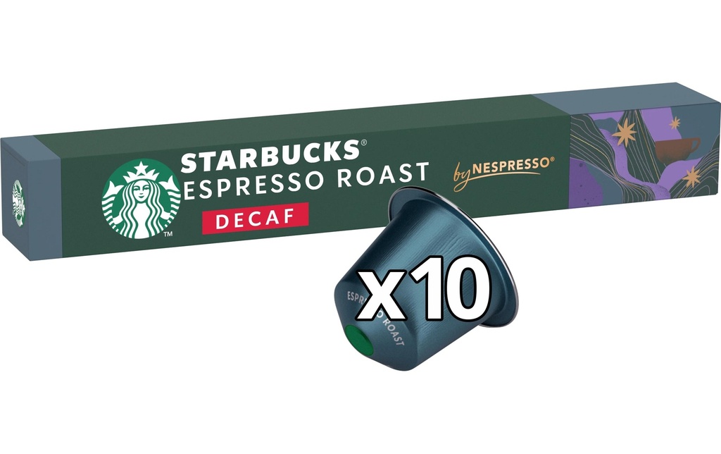 Starbucks Capsules de café Decaf Espresso Roast 10 pièces