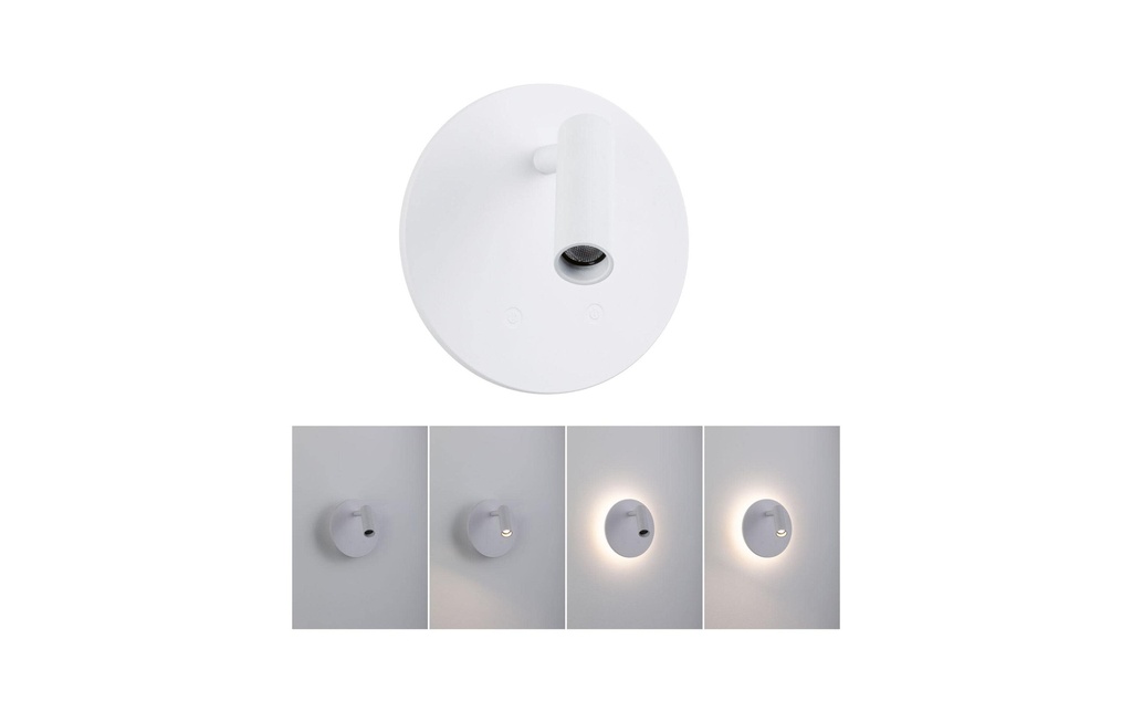 Paulmann Applique murale LED à batterie Kiora 2700K dimmable Blanc
