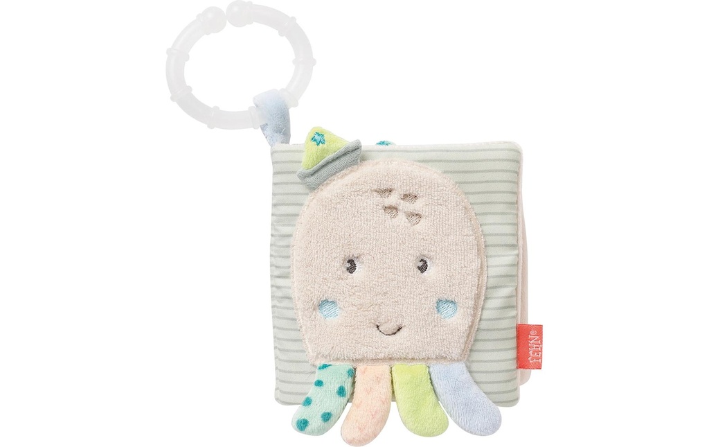 fehn Jouet pour poussette Livre en tissu Poulpe