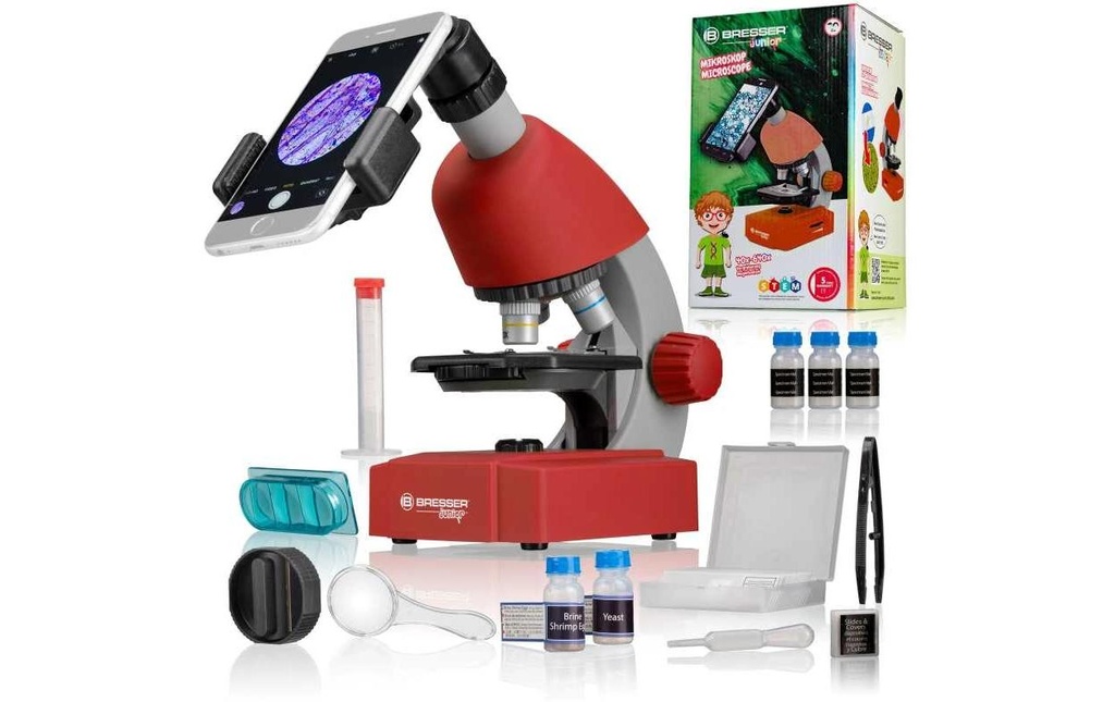 Bresser junior Microscope Junior rouge 40x-640x