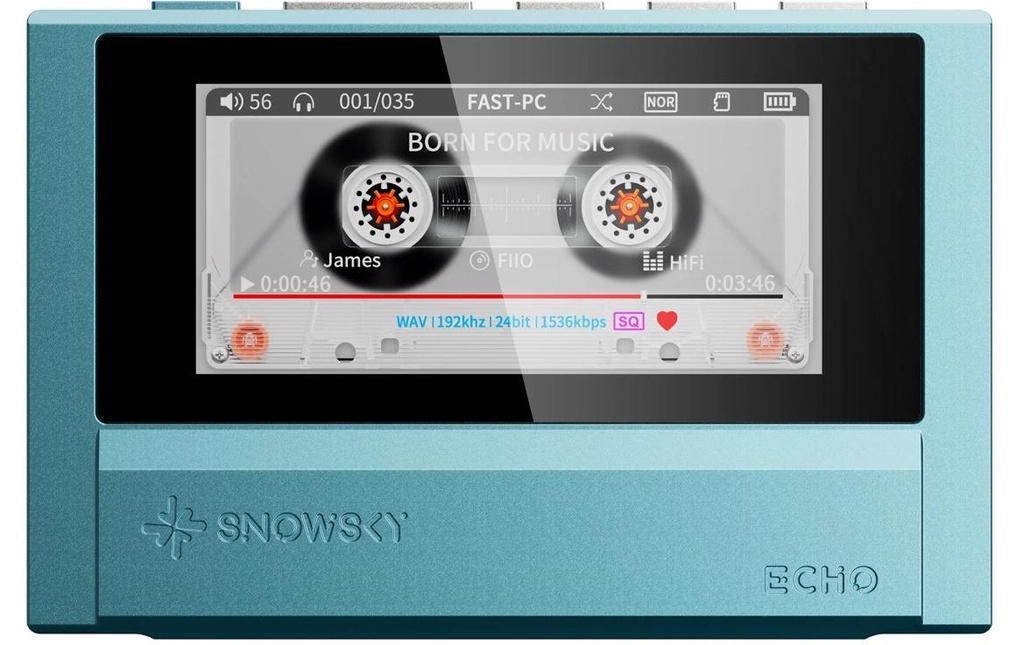 FiiO Lecteur haute résolution Snowsky ECHO Bleu