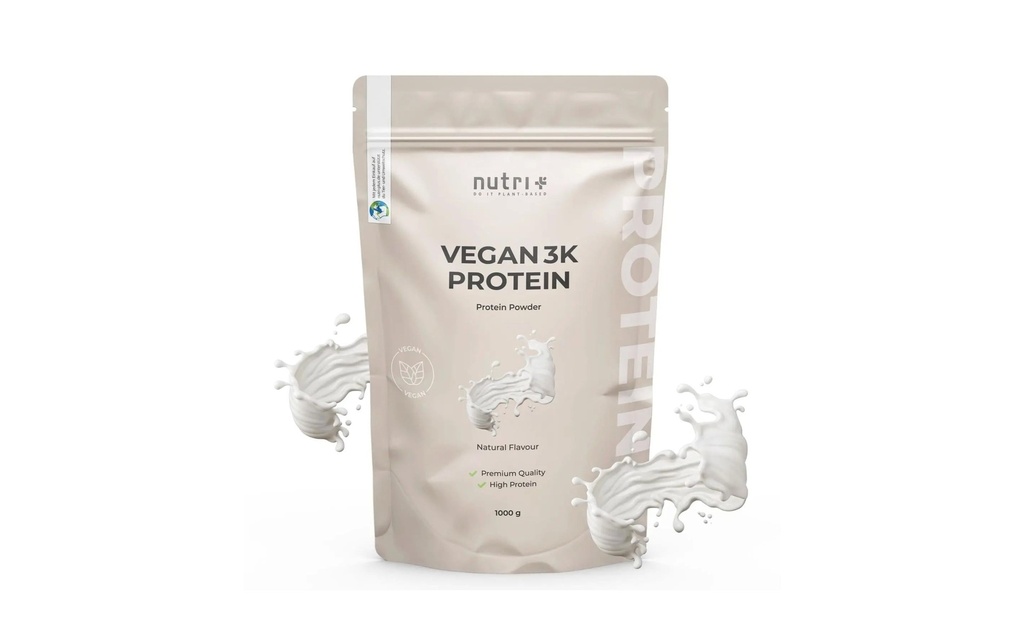 Nutri+ Poudre Protéine 3K végétalienne Neutre 1000 g