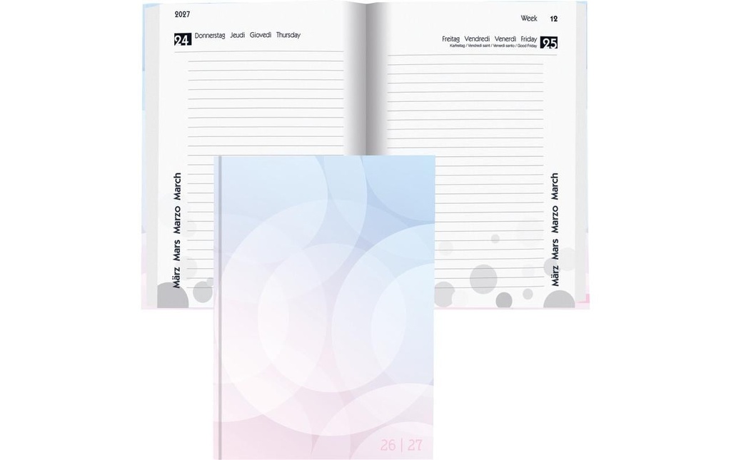 BIELLA Agenda scolaire 1J/1P Style