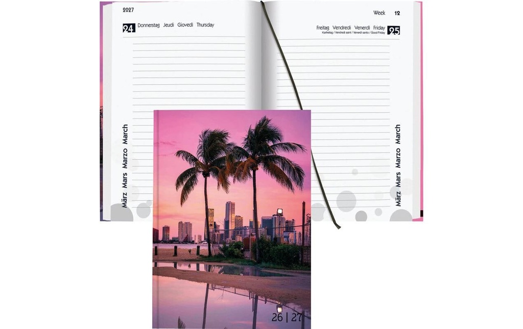 BIELLA Agenda scolaire 1J/1P Miami