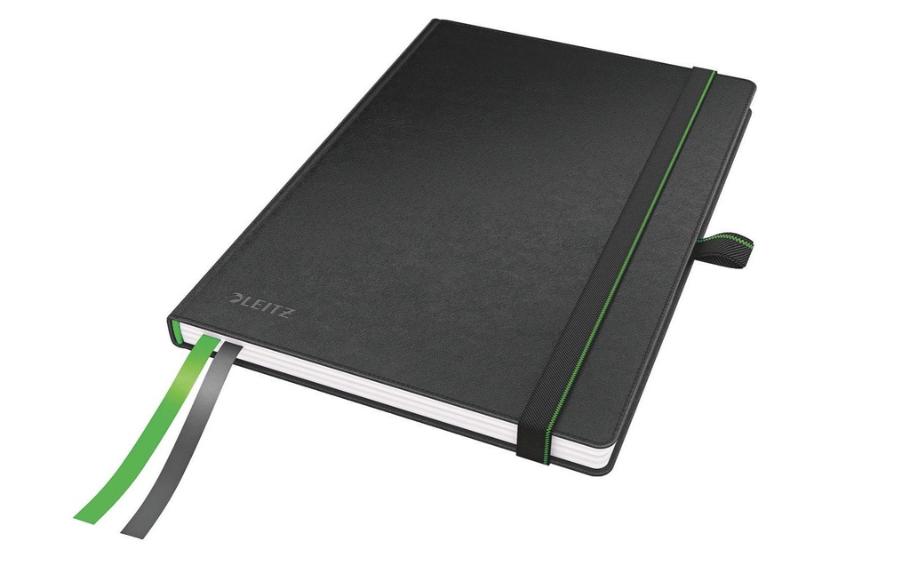 LEITZ Livre notes A5 quadrillé noir (160 pces)