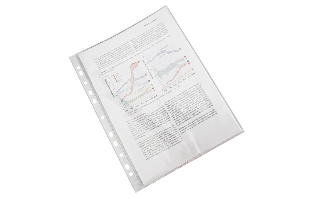 Rapesco Pochette transparente Eco GRS A4 Transparent, 100 pièces