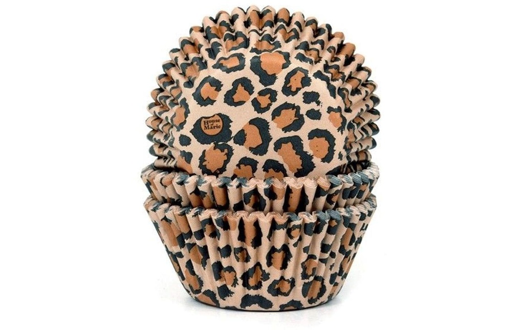 House of Marie Moule à muffins Leopard 50 Pièce/s