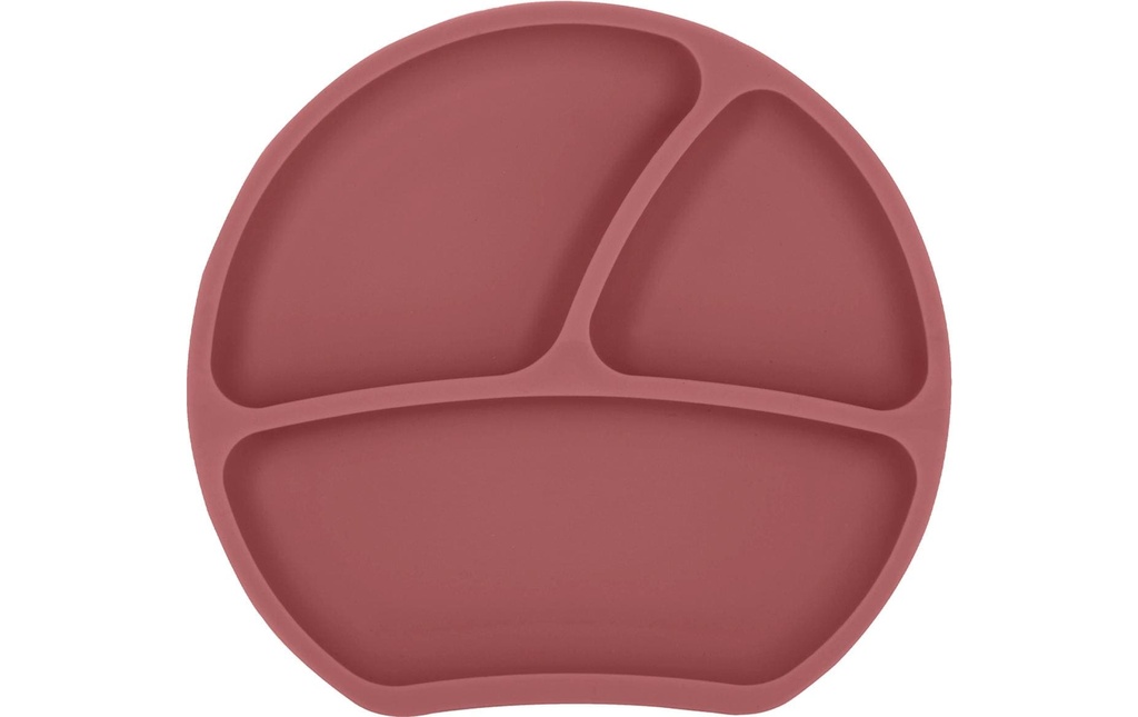 Kindsgut Assiette pour enfant divisé en Vieux rose