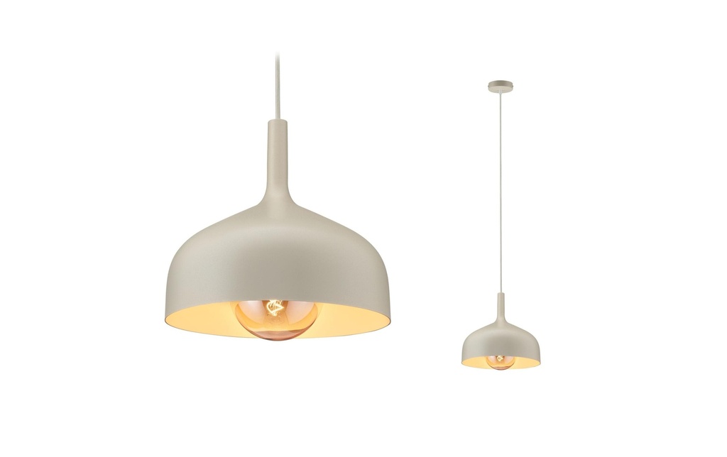 Paulmann Suspension Embla II E27 Crème Métal Métal