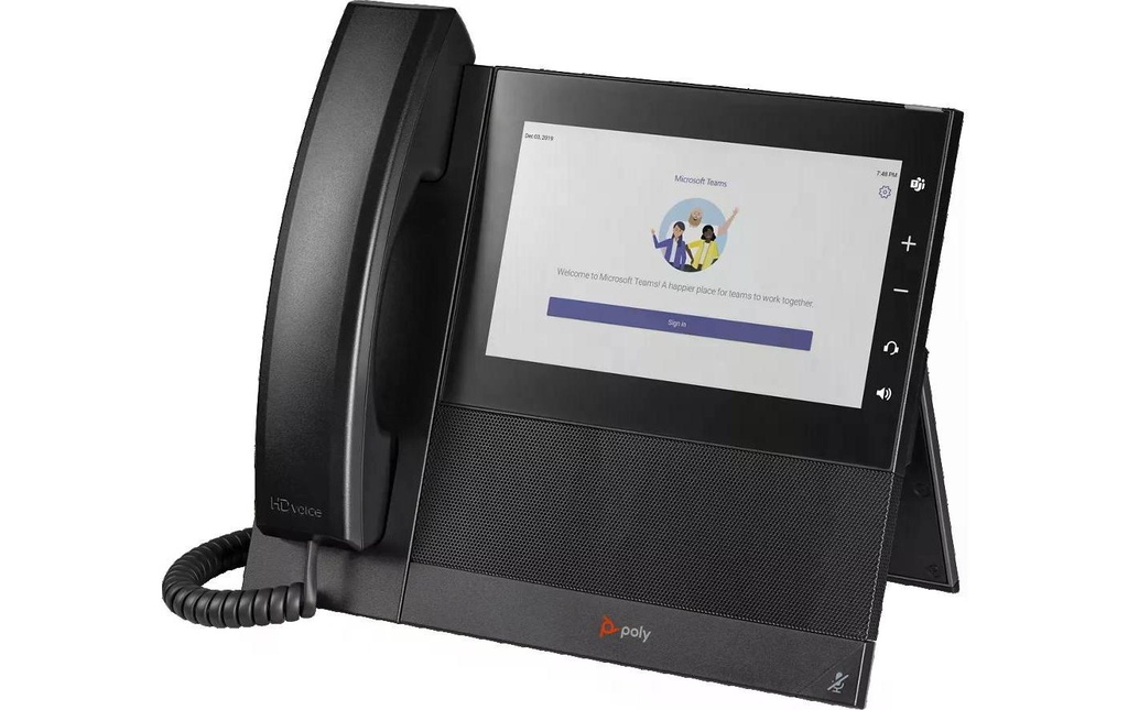 HP Téléphone de bureau Poly CCX 600 Microsoft Teams Noir